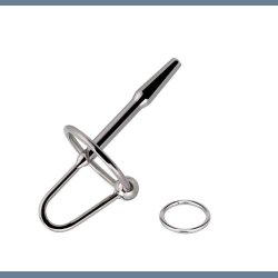 Metal Penis Plug med Glansring 