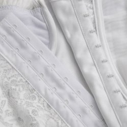 Hvidt Jacquard Korset
