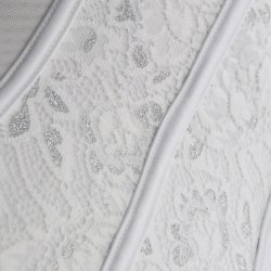 Hvidt Jacquard Korset