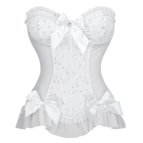 Hvidt Jacquard Korset