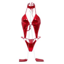 Wet-look PU Bodysuits