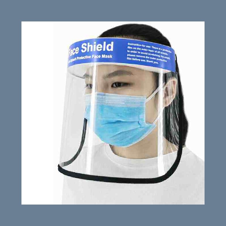 Transparent Protective Face Shield Mask Dust-Proof
