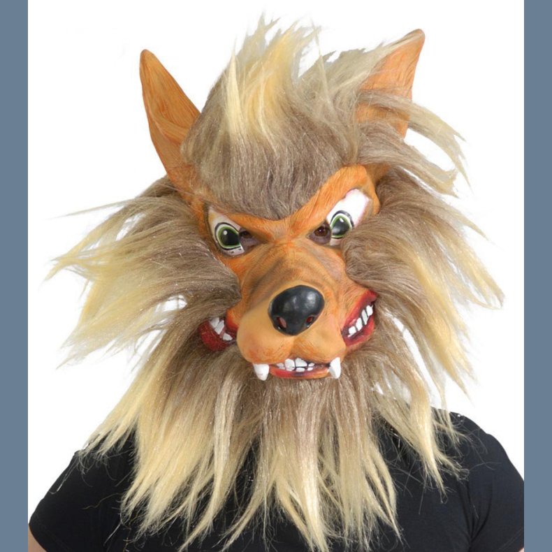 Ulve Maske Gul Latex