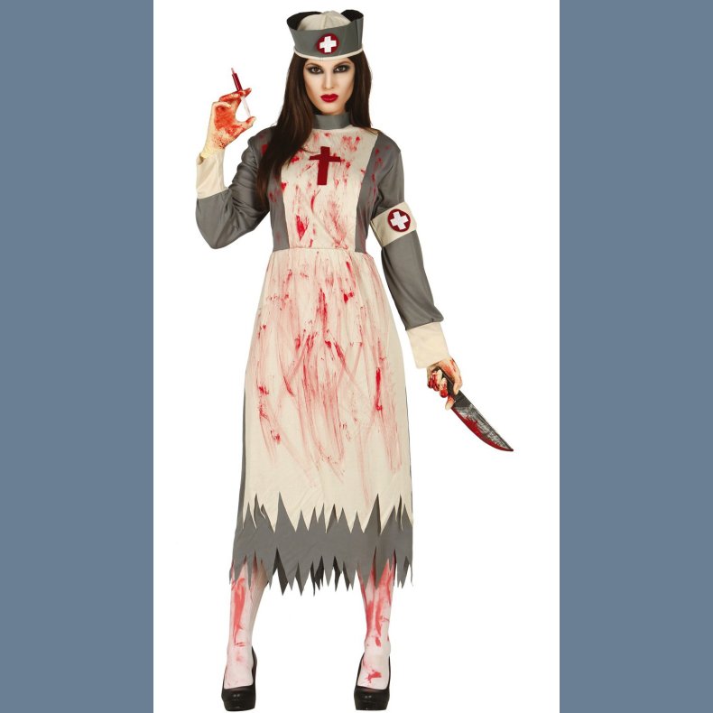 Zombie Sygeplejerske Kostume