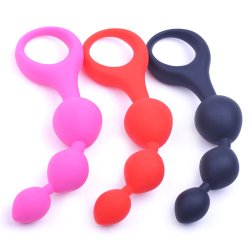 Silicone Anal Kugler Beaded Butt Plug