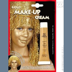 Ansigtsfarve guld eller slv