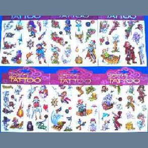 Tattoo Pirat 16 motiver pr kort