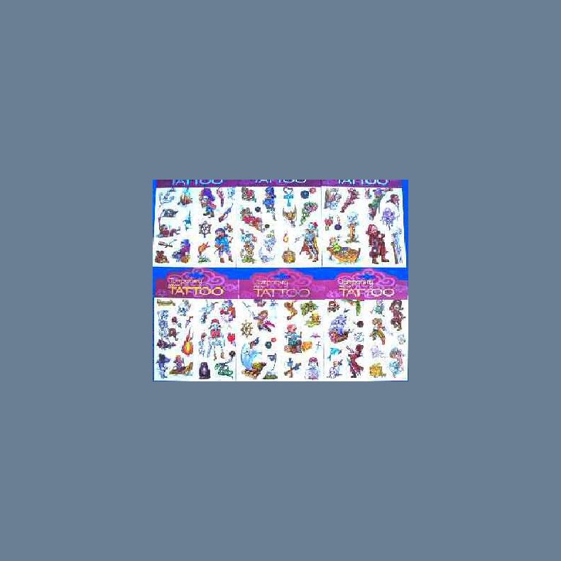 Tattoo Pirat 16 motiver pr kort