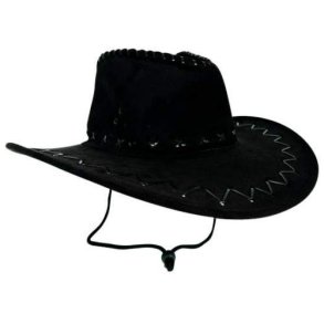 Cowboy hat sort eller brun ruskind