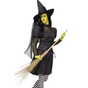 Hekse Halloween Fastelavn Kostume.