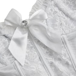 Hvidt Jacquard Korset