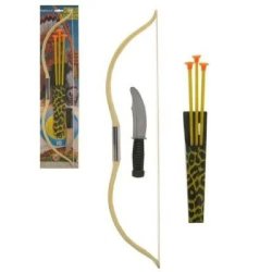 Bue med 3 pile og kniv.