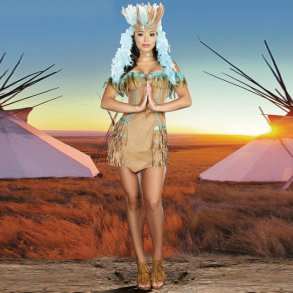 Indianer pige kostume