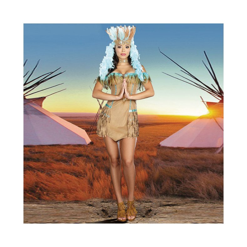 Indianer pige kostume