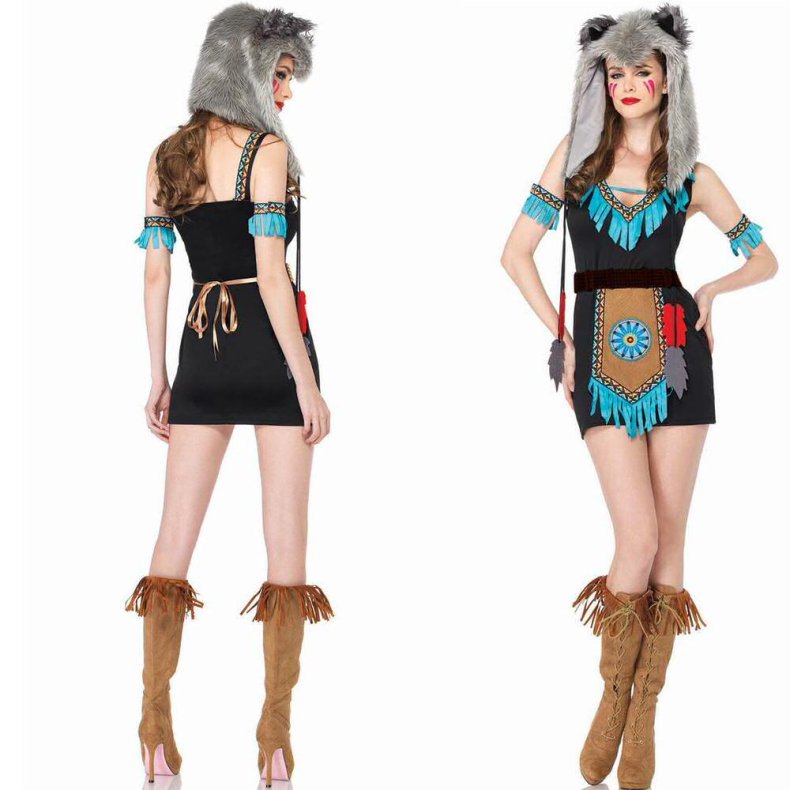 Indianer Ulve Kostume