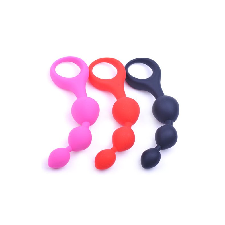 Silicone Anal Kugler Beaded Butt Plug