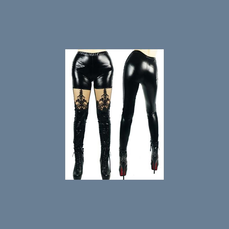 Leggings Sorte med Blonde