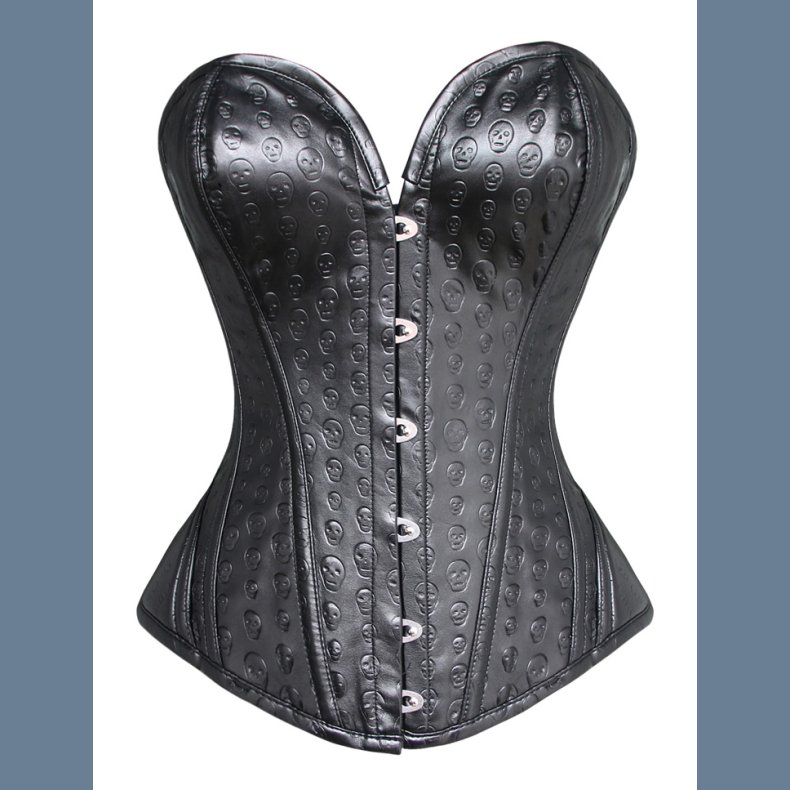 Stropls sort kunst lder korset med kranie print.