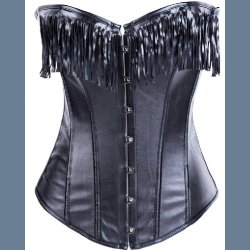 Korset sort frynser
