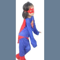 Supermand Fastelavn kostume 3-10 r.